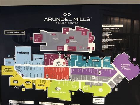 Map of Arundel Mills Mall