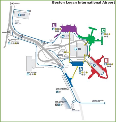 Boston Logan Airport Map