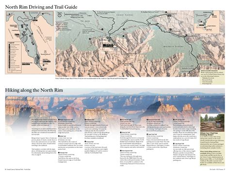 Map of Grand Canyon North Rim