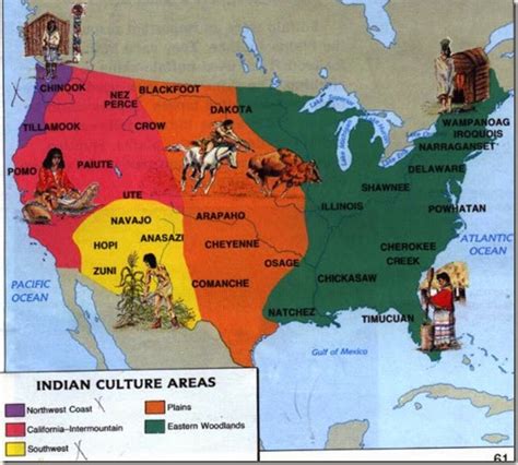 Map of Indian Tribes in North America