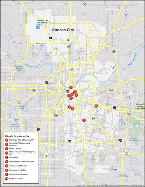 Map of Kansas City, Missouri