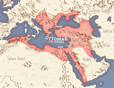 Map of Ottoman Empire 1914
