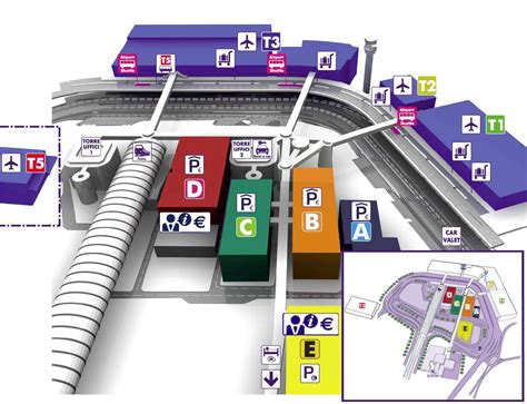 A map of Rome with an airport