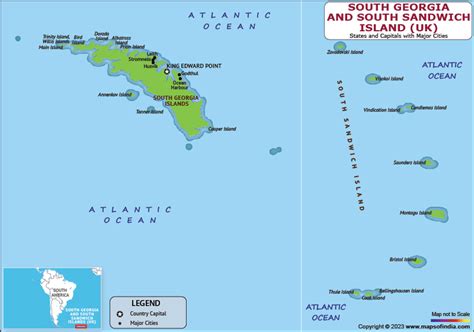 Map of South Georgia Island