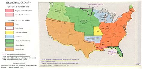 Future of MAP and its potential impact on project management Map of US in 1820