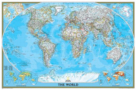 National Geographic Map of the World