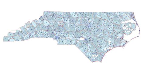 North Carolina Zip Code Map