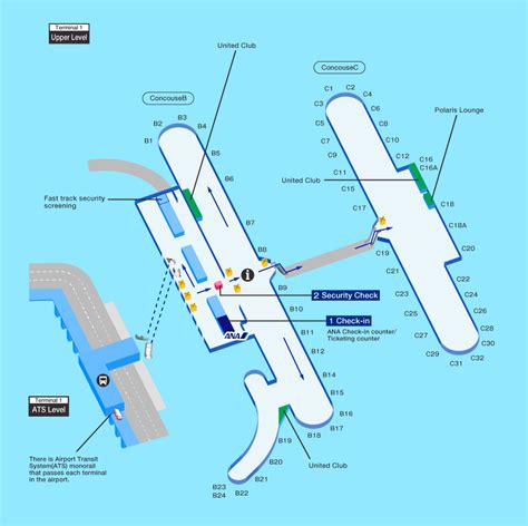 O'Hare Terminal 1 Map