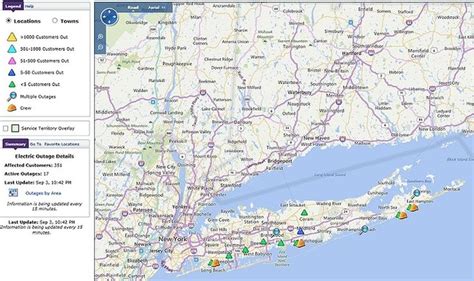 Map of PSEG Long Island Outages