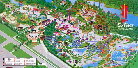 Six Flags New England Map