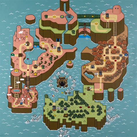 Super Mario World Map Complete