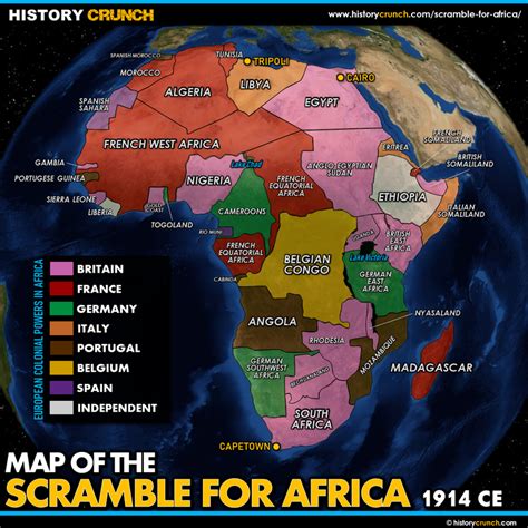 The Scramble For Africa Map