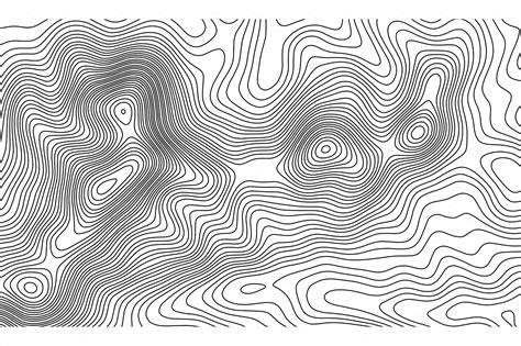 Topographic Map With Contour Lines