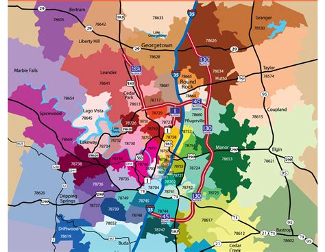 Map of Austin, Texas