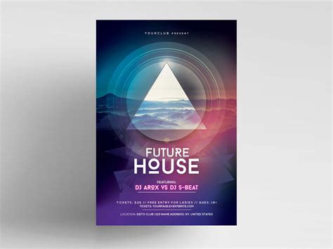 Futuristic Skyline Flyer on Behance