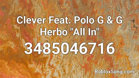 G Herbo Roblox ID