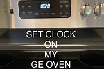 GE Appliances Clock Setting