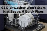 GE Dishwasher Won't Start Just Beeps