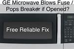 GE Microwave Fuse Blowing