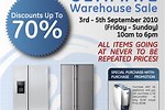 GE Warehouse Sale 2020