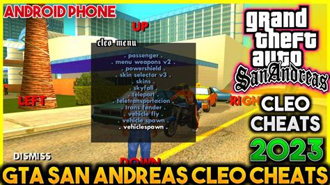 GTA San Andreas Cheat Menu Cleo Mod Android