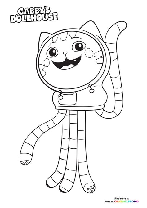 Gabby Dollhouse Printable Coloring Pages
