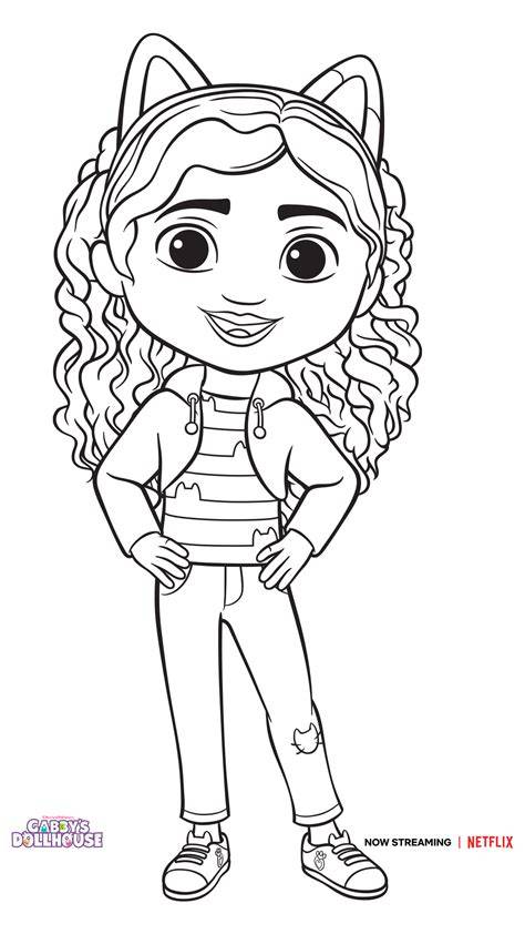 Gabby Cat Coloring Page