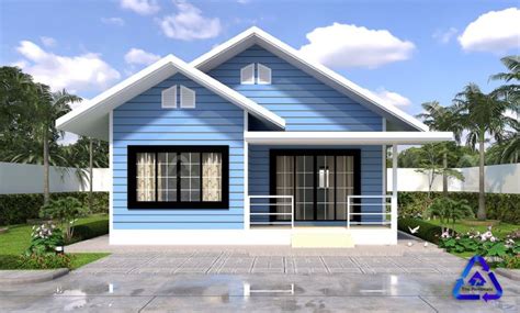 A small house with a gable roof