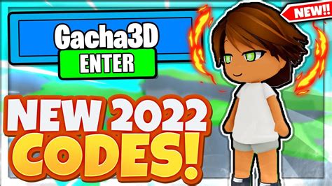Gacha 3D Codes September 2022 - Roblox