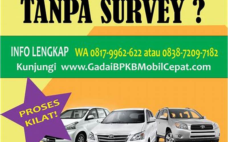 Gadai Bpkb Mobil Tanpa Survey Jakarta 2023