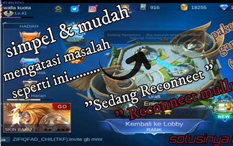 Gagal Reconnect Mobile Legends