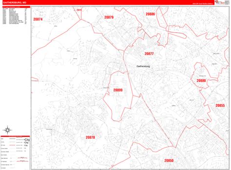 Gaithersburg Md Zip Code Map Map