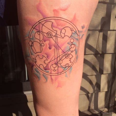 40 Gallifreyan Tattoo Designs For Men Doctor Who Ink Ideas