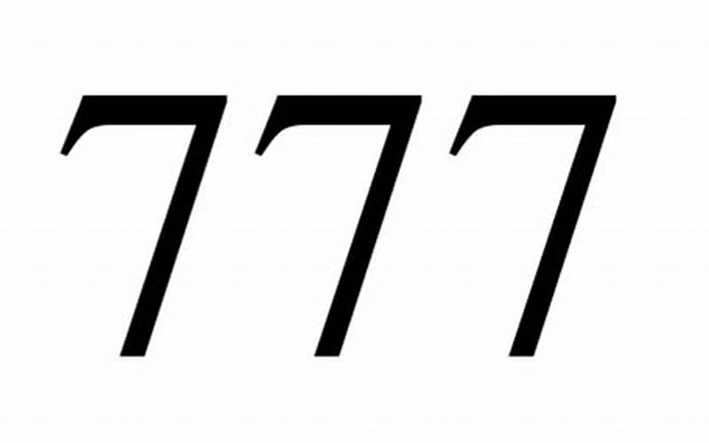 Gambar 777 Dalam Numerologi