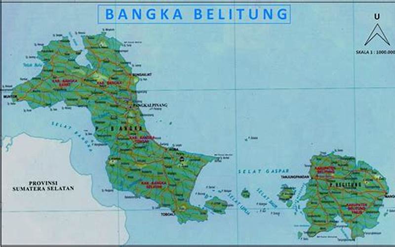 Gambar Peta Kepulauan Bangka Belitung
