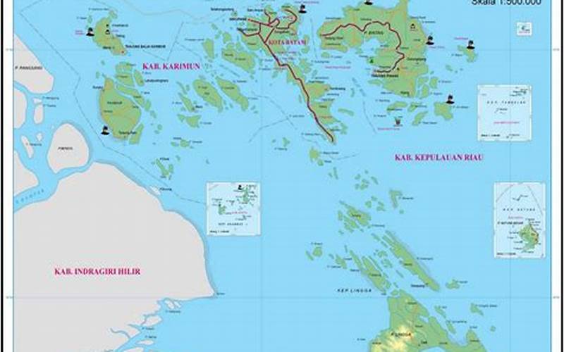 Gambar Peta Kepulauan Riau