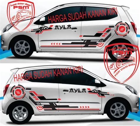 Gambar Ayla Modif Stiker