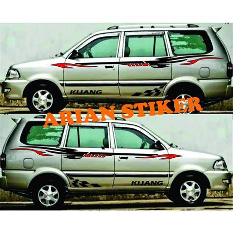 Gambar Cutting Sticker Mobil Kijang