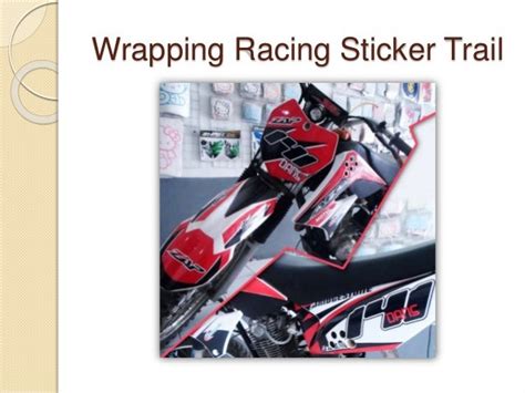 Gambar Cutting Sticker Motor Trail
