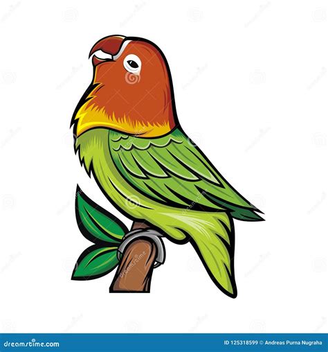Gambar Lovebird Vector