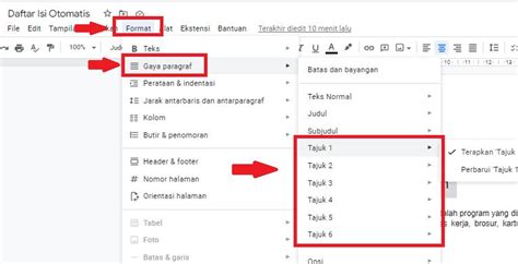 Gambar Menu Formatting Pada Google Docs