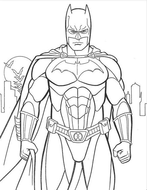 Gambar Mewarnai Batman