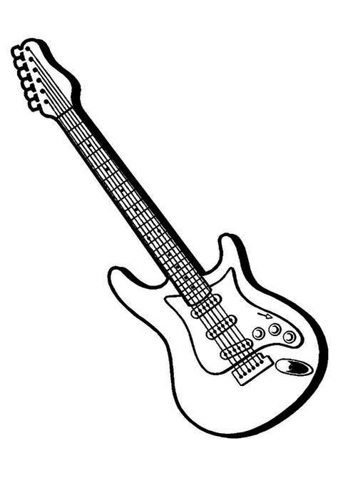 Gambar Mewarnai Gitar