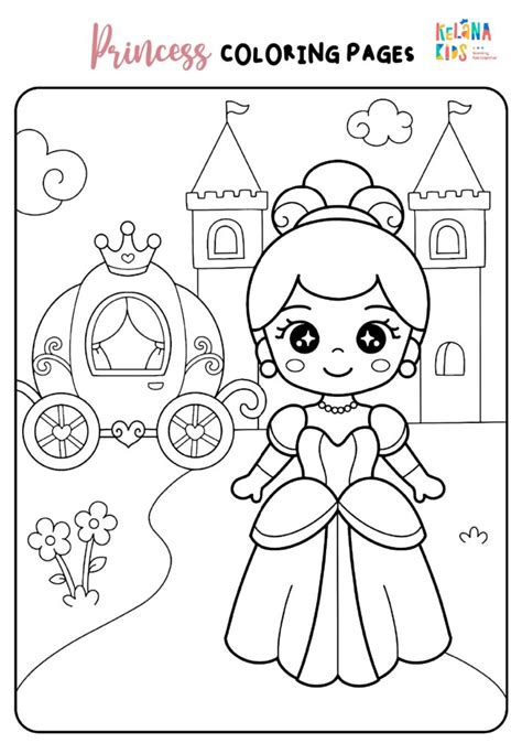 Gambar Mewarnai Princess