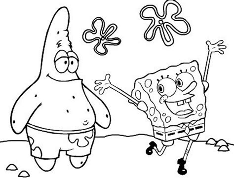 Gambar Mewarnai Spongebob