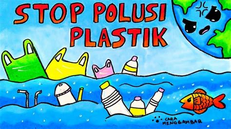 Gambar Poster Kebersihan Lingkungan Yang Mudah Digambar