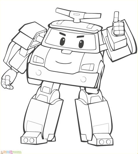 Gambar Robot Mewarnai