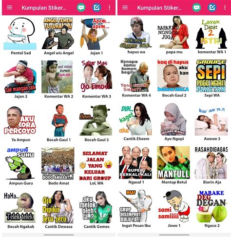 Gambar Setiker Lucu