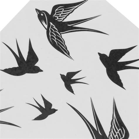 Gambar Tato Burung Simple