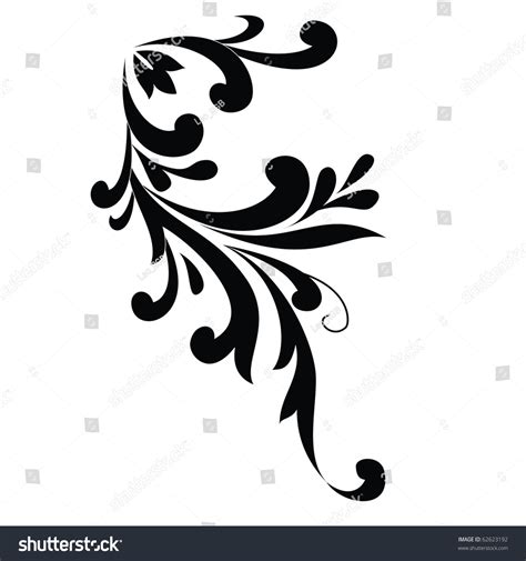 Gambar Tribal Bunga